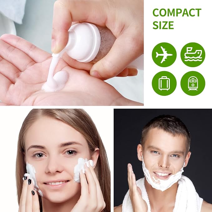 24 PCS Foam Pump Bottle Dispenser Refillable 2oz/60ml Empty Travel Size Foam - Image 7