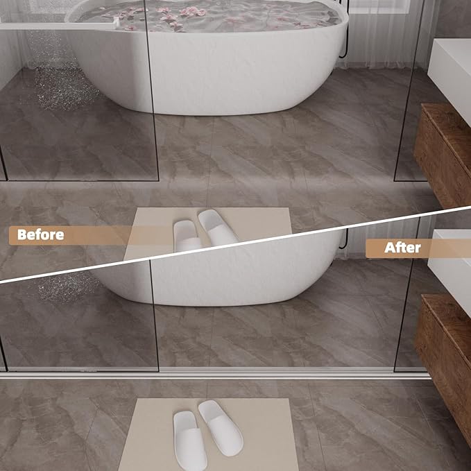 78” Transparent Shower Threshold Water Dam Stopper - Image 8