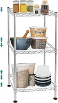 BNSPLY 3-Tier Adjustable Shelving Unit, Metal Wire Rack by BNSPLY