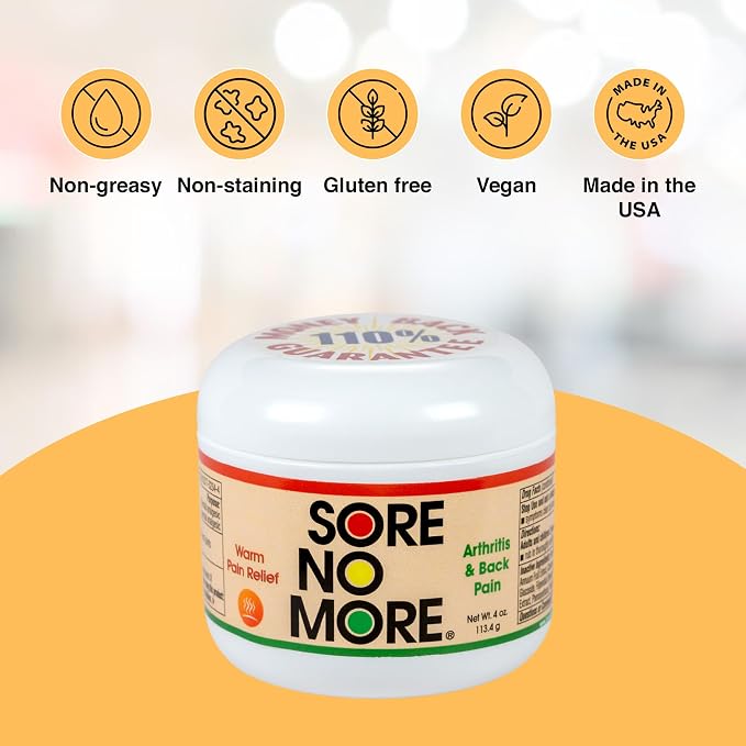 Sore No More Warm Arthritis Pain Relief Cream – Targeted Reliever - Image 3