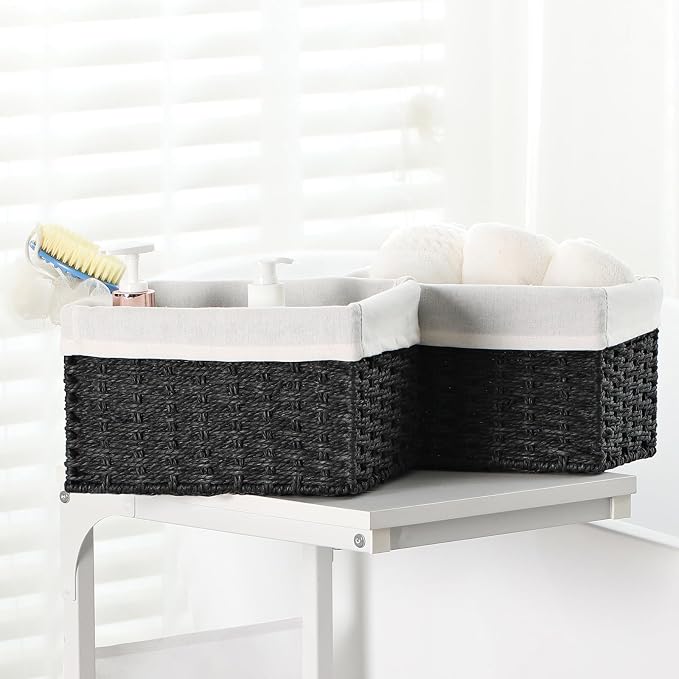 Vagusicc Storage Basket, 15 Inches Large Cube Storage Bins Woven Storage Baskets - Image 7