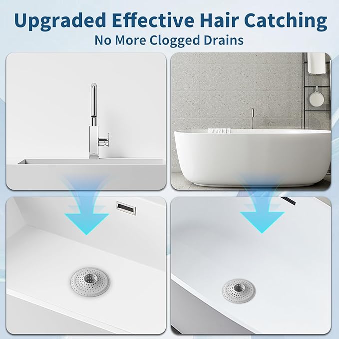 Bathtub Drain Hair Catcher, Tub Shower Drain Hair Trap/Strainer - Image 6