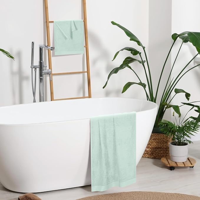Ultra Soft 3 Pack Cotton Towel Set, Contains a Bath Towels 28x55 inch, a Hand - Image 5