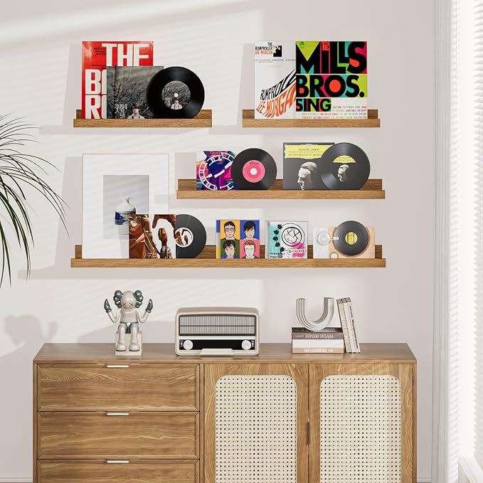Heimlove Floating Shelves Set of 6, Display Shelf Organizer - Image 4