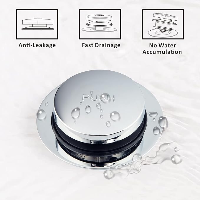 Artiwell Universal Tip Toe Bath Drain Stopper and Cover, Bathtub Drain Stopper - Image 4