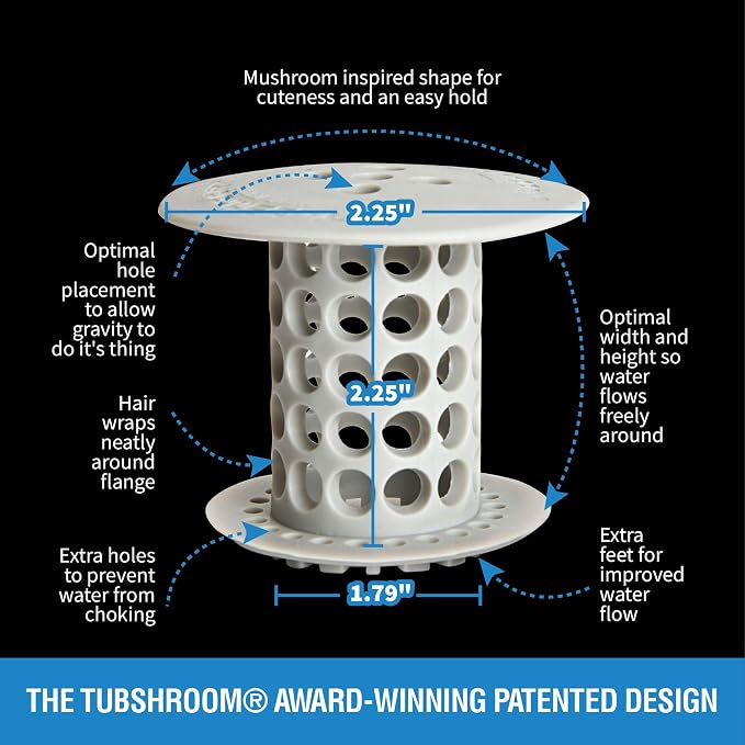 TubShroom the Revolutionary Tub Drain Protector Hair Catcher/Strainer/Snare - Image 3