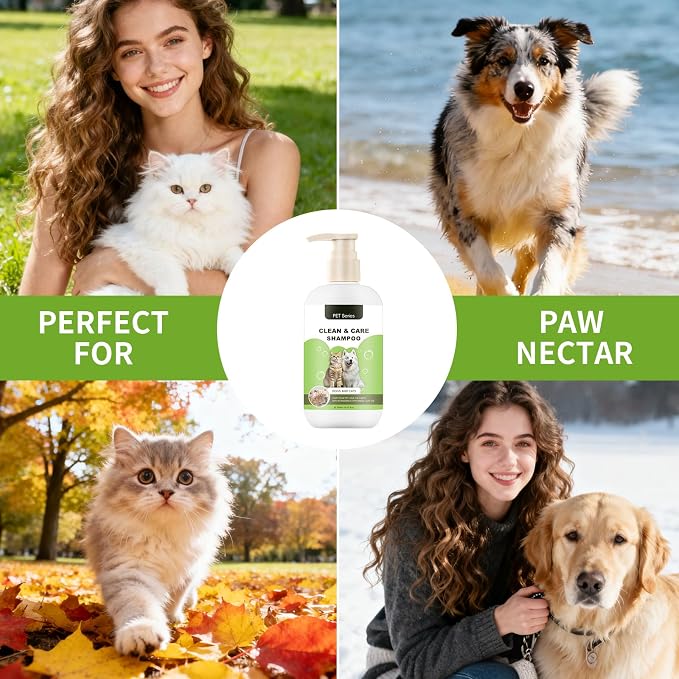 Clean Care Shampoo for Dogs and Cats, Seasonal Itch Relief Shampoo, Skin and - Image 7