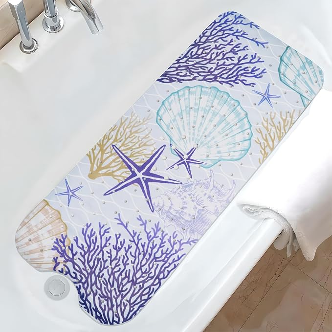 Ocean Bathtub Mat Non Slip, Cute Baby Bath Mat by Unknown