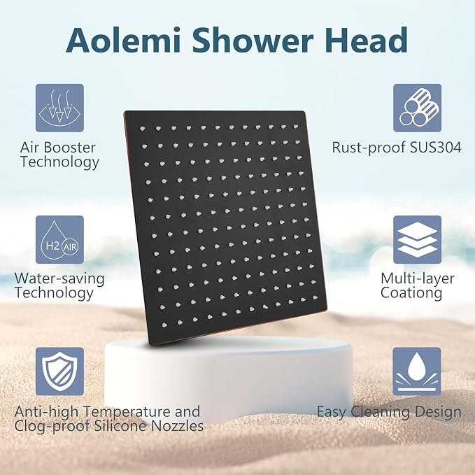 Aolemi Shower Faucet Set, High Pressure Shower System - Image 7
