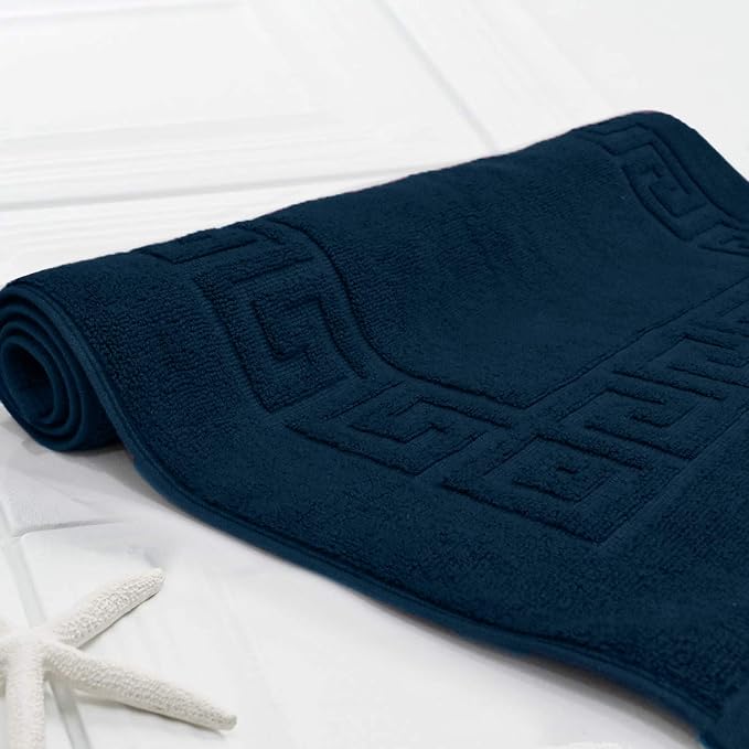 DAN RIVER Greek Cotton Bath Mats Set of 2 – Not a Bathroom Rug, Ultra Soft - Image 6