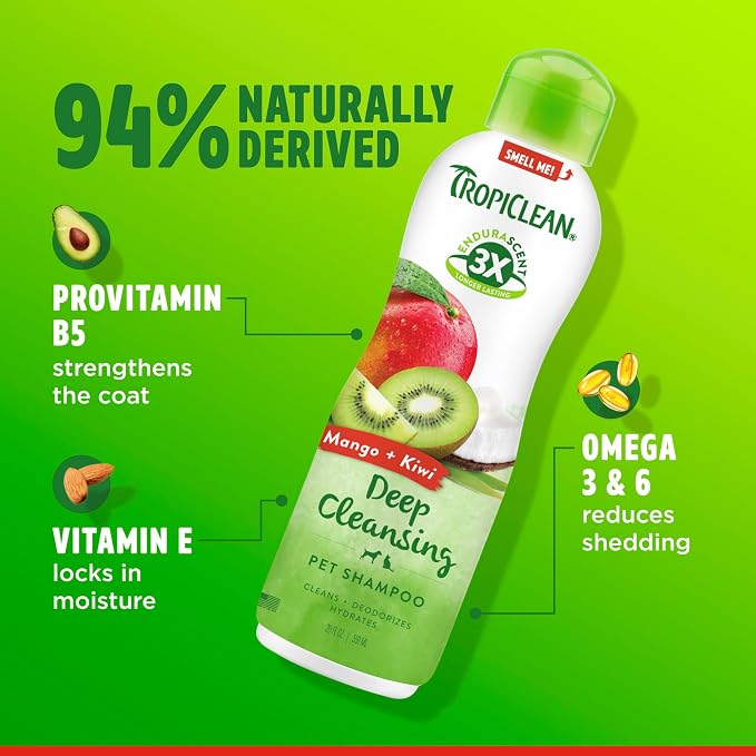 TropiClean Deep Cleansing Dog Shampoo, Powerful Odor Control, Puppy Safe - Image 6