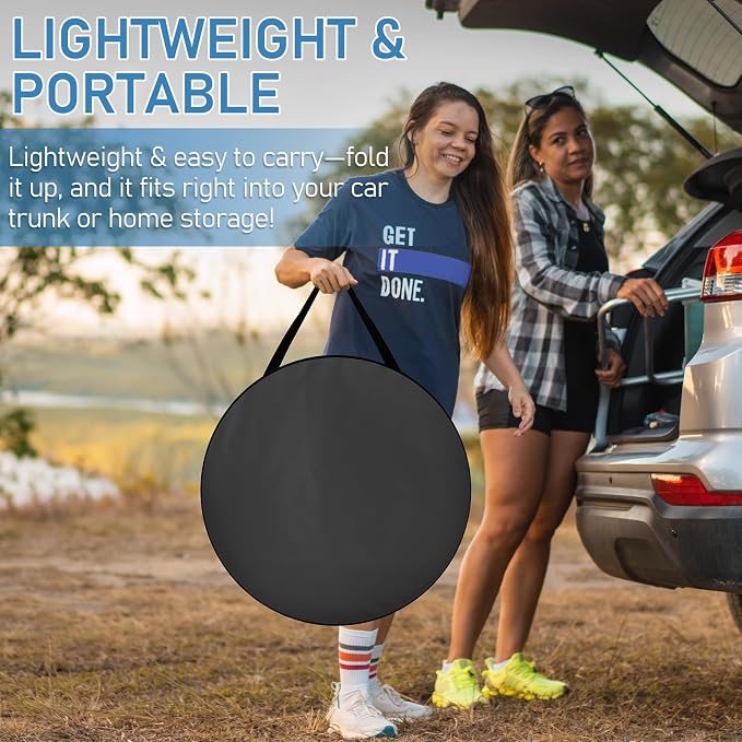 Pop Up Privacy Shower Tent, Portable Outdoor Bathroom Toilet Changing Dressing - Image 6