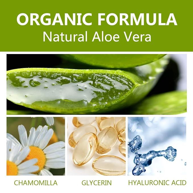 benatu Aloe Vera Gel for Face and Hair, 100% Pure Cold Pressed, Natural Facial - Image 6