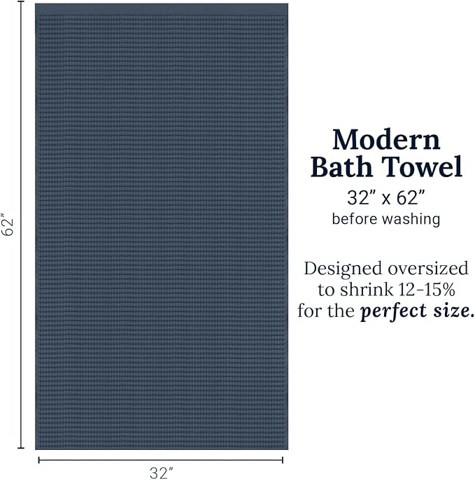 GILDEN TREE Waffle Towels for Bathroom Luxury 100% Cotton Bath Towels, Quick - Image 9