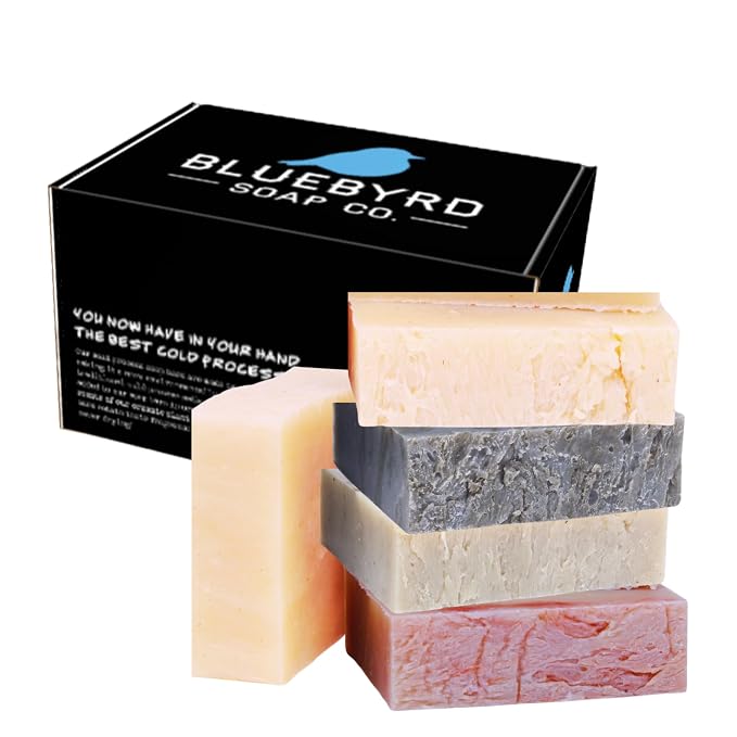 BLUBYRD Soap Co. Natural Solid Shampoo Bar 5 Pack – Set of Organic Shampoo Bars by Bluebyrd+Soap+Co.