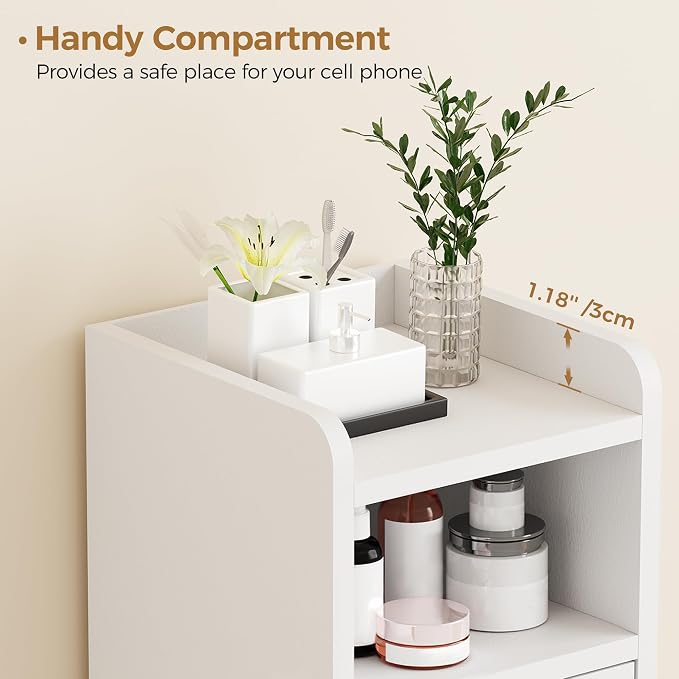 BEWISHOME Small Bathroom Cabinet, Bathroom Storage Cabinet - Image 9