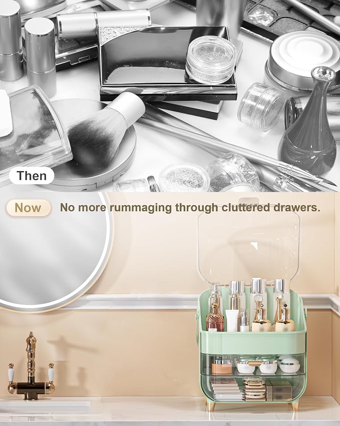 Makeup Organizer, Skincare Holder Bathroom Counter Organizer, Storage Box - Image 6