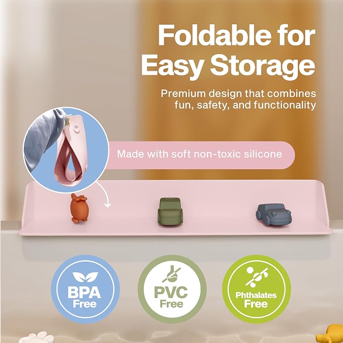 Original PlayPad, Bathtub Splash Guard Play Shelf - Image 5