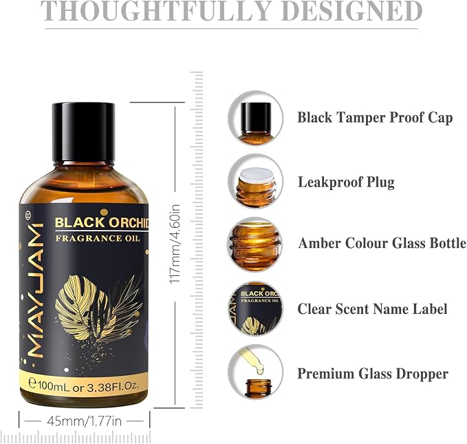 MAYJAM 100ML/3.38FL.OZ Black Orchid Fragrance Oils - Image 7