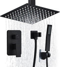 12 Inch Shower Faucet Set Ceiling Mount, High Pressure Rainfall Shower System by RTOBWEYE