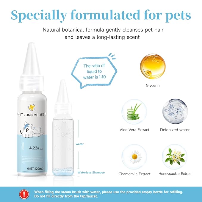 Pet Steam Brush for Dog & Cat - Image 3