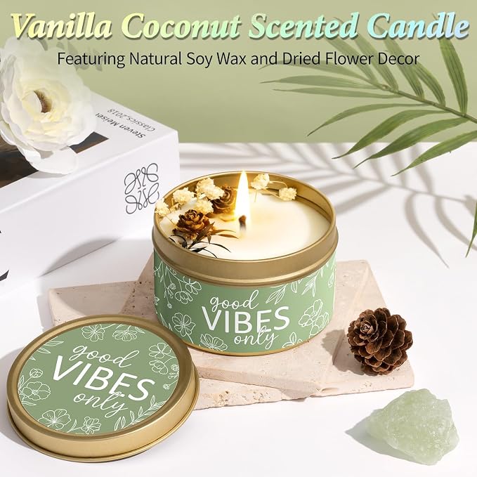 Spa Gifts for Women Bath Gift Set, Vanilla Coconut Relaxing Spa Gift Baskets - Image 4