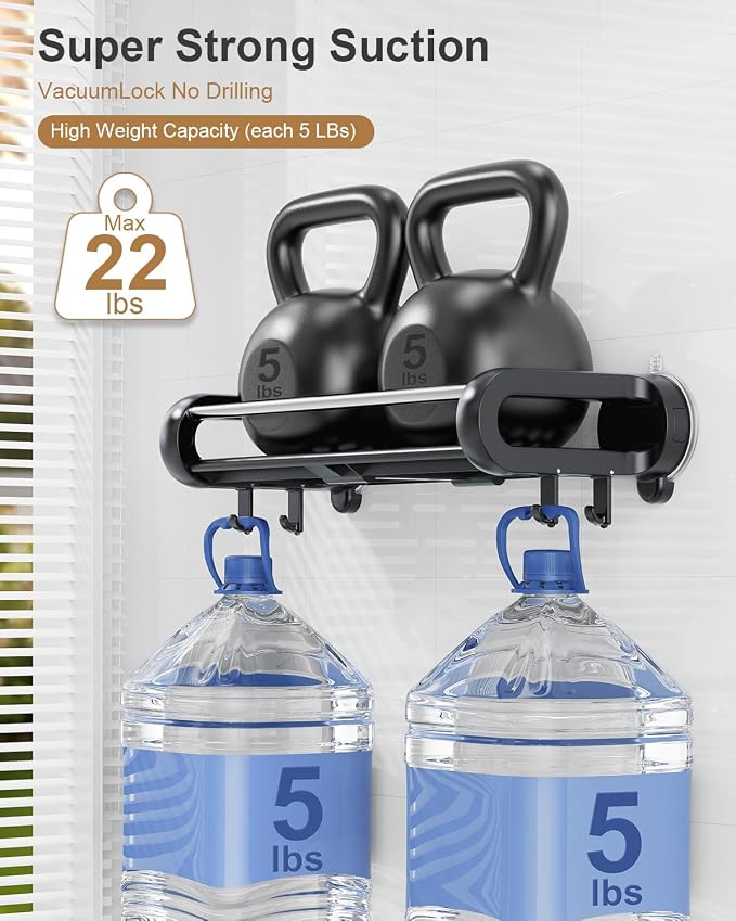 JOTPE Suction Cup Shower Shelf, Removable Shower Caddy Suction Cup - Image 2