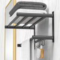 Black Adjustable Black Towel Bar by CAXIMSY