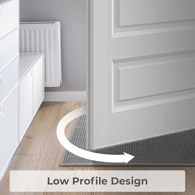 GRANNY SAYS Gray Bathroom Rugs, Absorbent Bath Mats - Image 8