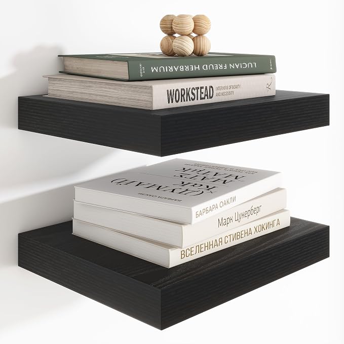 Heimlove 12 Inch Deep Floating Shelves, 12 x 12 inches Long Wall Shelf by Heimlove