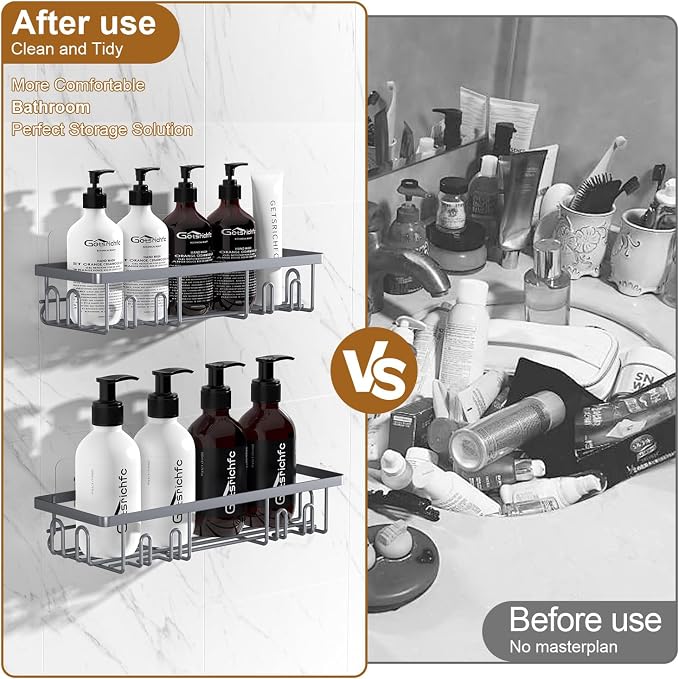 2025 New Adhesive Shower Caddy, Shower Shelves - Image 2