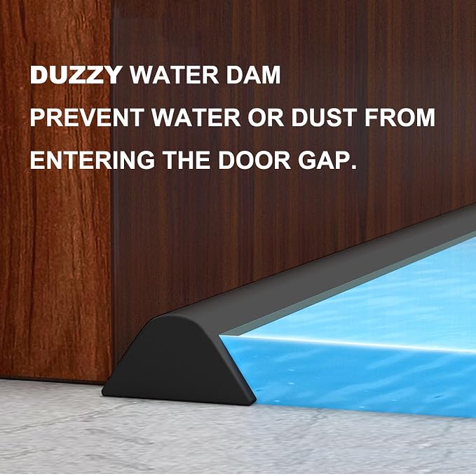 Duzzy 118 Inch Collapsible Shower Water Dam, Shower Threshold Water Stopper - Image 7