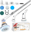 Electric Spin Scrubber, Cordless Cleaning Brush, Bathroom Shower Scrubber by ZUWSUJS