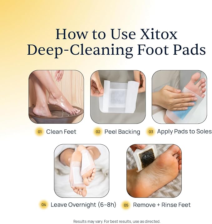 Simple Promise - Xitox Deep Cleansing Foot Pads - Supports Restful Sleep & - Image 8