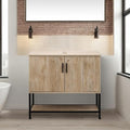 UEV Rustic Oak 36 Inch Bathroom Vanity by YourHomeExcellentVendor