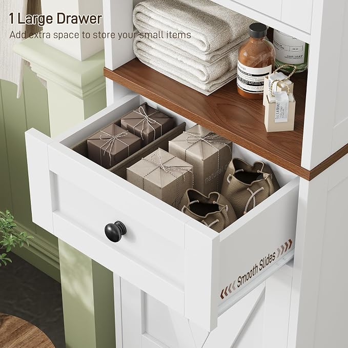 67" H Tall Bathroom Cabinet, Narrow Storage Cabinet - Image 5