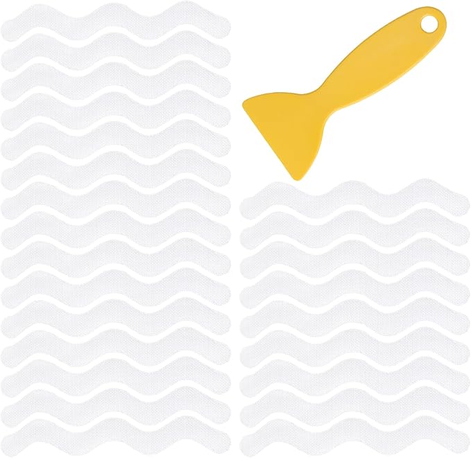 24pcs Anti Slip Shower Stickers, Non Slips Shower Strips by LLMSIX