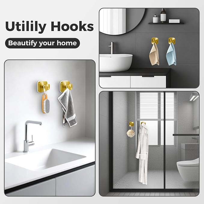 Shower Hooks for Inside Shower, Reusable Suction Cup Hooks for Glass Window - Image 6