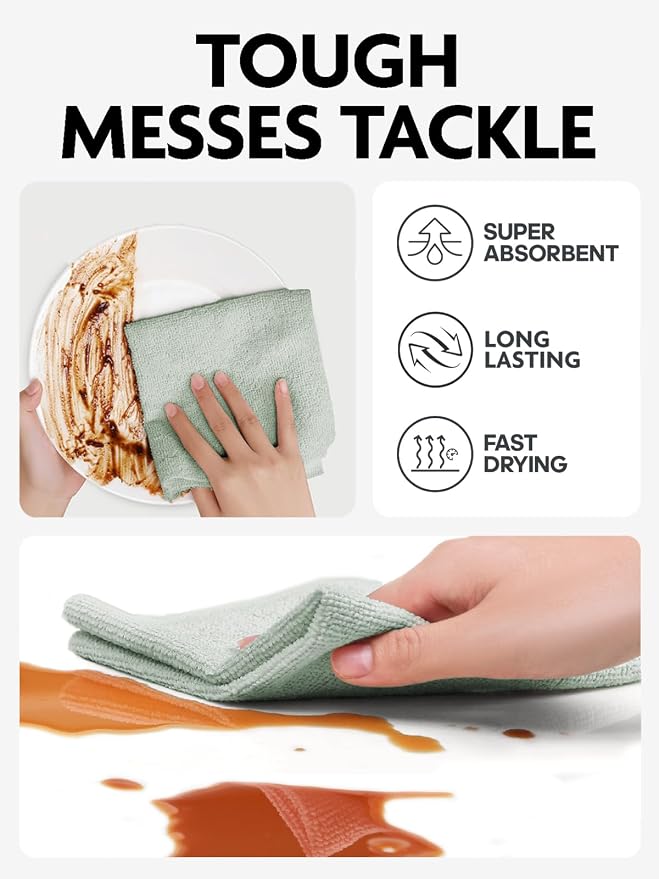 Fantasticlean Microfiber Cleaning Cloth Roll -75 Pack, Tear Away Microfiber - Image 4
