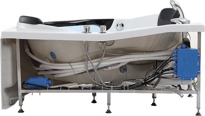 Empava 2 Person Whirlpool Bathtub, Corner Jetted Bathtub - Image 15