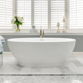 FerdY Koh Samui 65" Acrylic Freestanding Bathtub, Oval Contemporary Soaking by FerdY