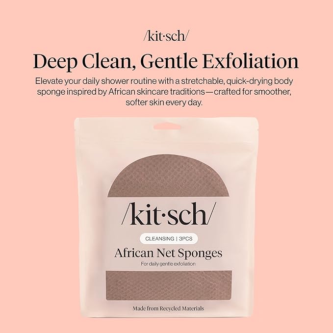 Kitsch African Net Sponge – Exfoliating Body Scrubber - Image 2