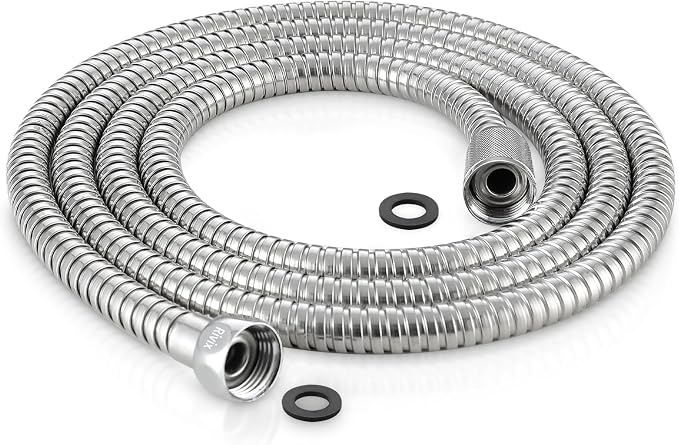 98" Metal Shower Hose Replacement Handheld Kink Free Stainless Steel Shower by Rivix