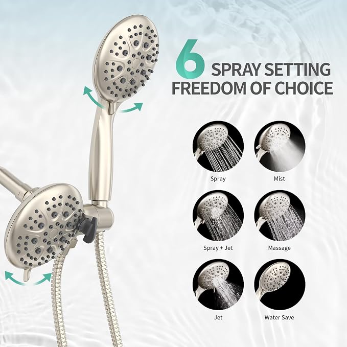 SR SUN RISE Shower System with Tub Spout Rain Shower Tub Set, High Pressure - Image 5