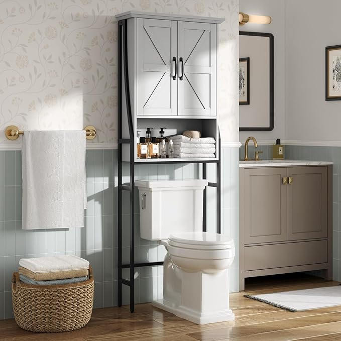 Over The Toilet Storage Cabinet, Over Toilet Bathroom Organizer - Image 4