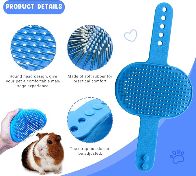 Pet Grooming Kit with Slicker Brush Bath Massage Glove Brush Pet Shedding Comb - Image 5