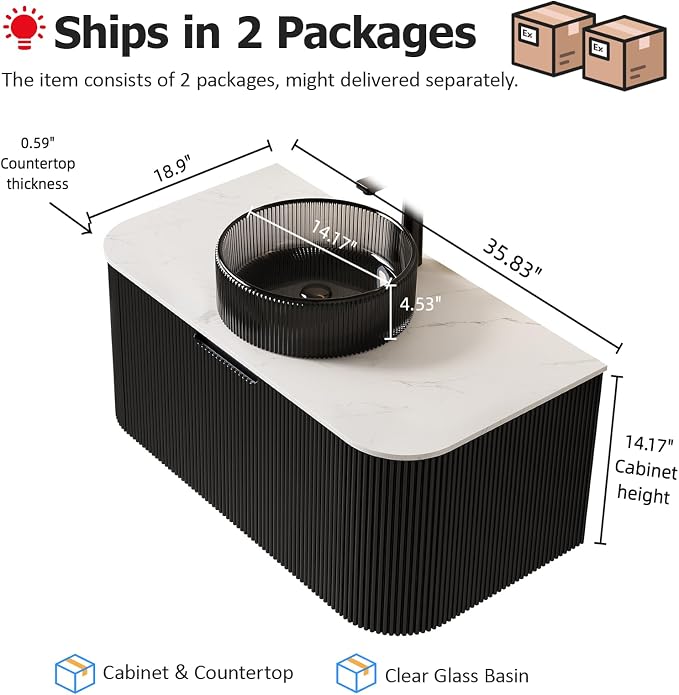 36 inch Floating Bathroom Vanity - Image 2