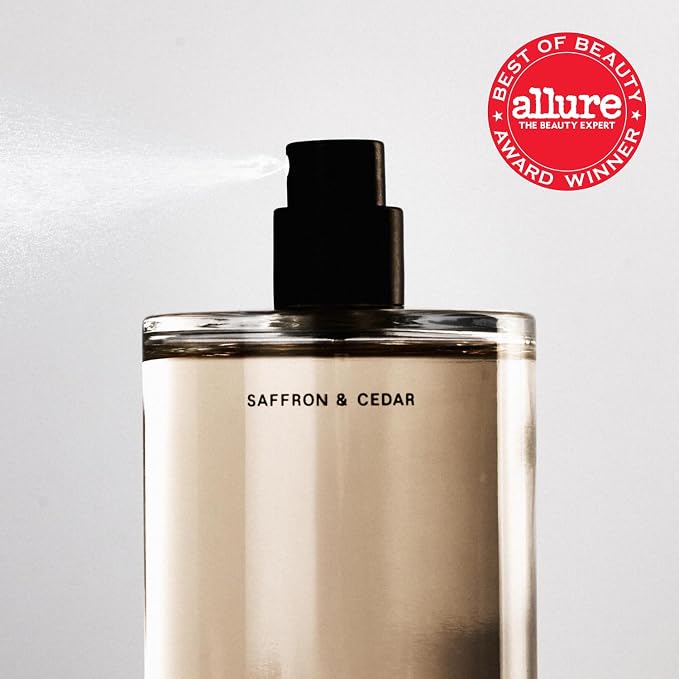Salt & Stone Body Mist, Saffron & Cedar Scent, Skincare Infused Hair & Body - Image 2