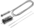 HARFINGTON 3pcs Flexible Long Drain Brush Straw Cleaner Set 61.02" Stainless by HARFINGTON
