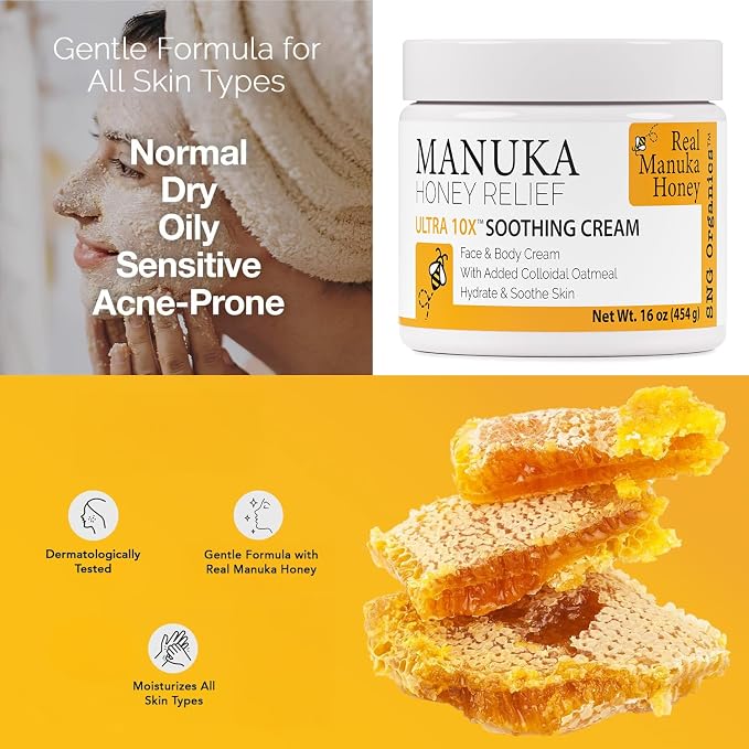 Super Natural Goods Manuka Honey Cream – Hydrating Lotion - Image 2